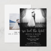 Faire-Part de Mariage Élitiste Nous Nous Sommes Ma (Devant / Derrière)