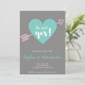 Faire-Part de Mariage Elle a Dit Oui (Debout devant)