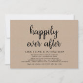 Faire-Part de Mariage Elopement Happily Ever After (Devant)