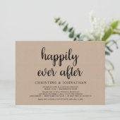 Faire-Part de Mariage Elopement Happily Ever After (Debout devant)