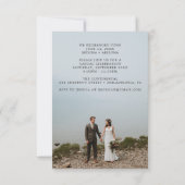 Faire-Part de Mariage Élu - Blanc (Dos)