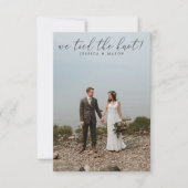 Faire-Part de Mariage Élu et Discrète Annonce (Devant)