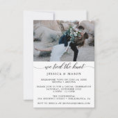 Faire-Part de Mariage Élu et Discrétion (Devant)