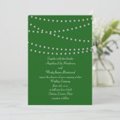 Faire-part de mariage Emerald Green Pearls (Debout devant)