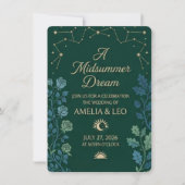 Faire-part de mariage Émeraude Céleste (Devant)