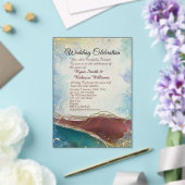 Faire-part de mariage en acrylique à fond uni (Insitu (Mariage))