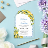 Faire-part de mariage en acrylique Citron Italien (Insitu (Mariage))
