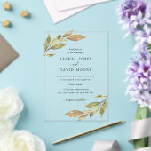 Faire-part de mariage en acrylique clair Leaf (Insitu (Mariage))