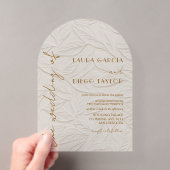 Faire-part de mariage en acrylique feuilles d'ivoi (In situ (ordinateur de poche))