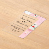 Faire-part de mariage en acrylique moderne (Poser)