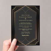 Faire-part de mariage en acrylique OR (In situ (ordinateur de poche))
