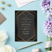 Faire-part de mariage en acrylique OR (Insitu (Mariage))