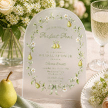 Faire-part de mariage en acrylique pour la mariée