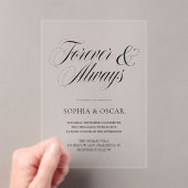Faire-part de mariage en acrylique transparent de  (In situ (ordinateur de poche))