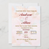 Faire-part de mariage en anglais moderne (Devant)