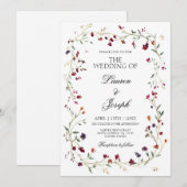 Faire-part de mariage en bijou (Devant / Derrière)