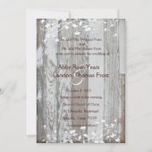 Faire-part de mariage en bois ancien pâle - Teinte (Devant)