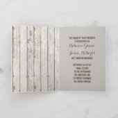 faire-part de mariage en bois de grange rustique v (Intérieur)