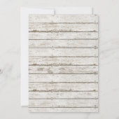 faire-part de mariage en bois de grange rustique v (Dos)