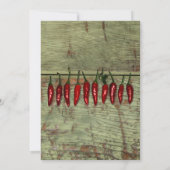 Faire-part de mariage en bois de regard de Red Hot (Dos)