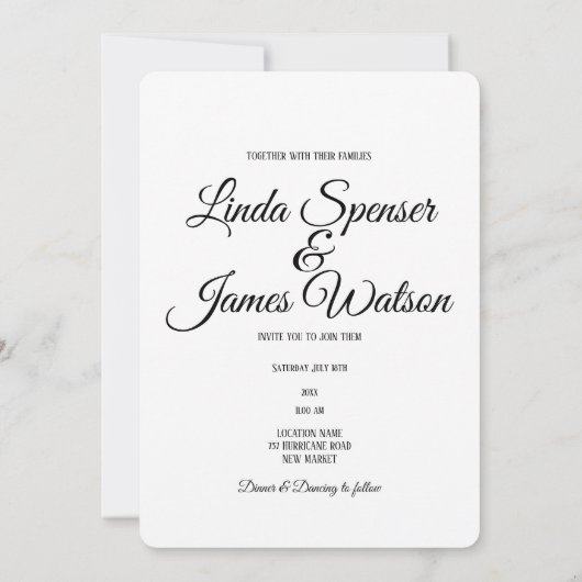 Faire-part de mariage en bois et dentelle (Dos)