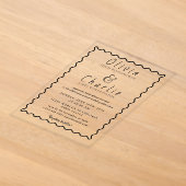 Faire-part de mariage en bois rustique (Poser)