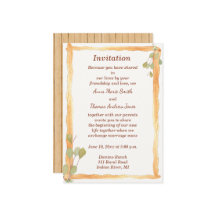 Faire-part de mariage en bois rustique