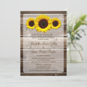 Faire-part de mariage en bois rustique 1,0 de (Debout devant)