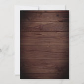Faire-part de mariage en bois rustique avec des ce (Dos)