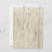 Faire-Part de Mariage en Bois Rustique pour Sauver (Dos)