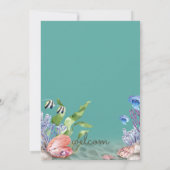 Faire-part de mariage en bord de mer (Dos)