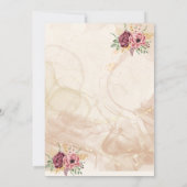 Faire-part de mariage en Bourgogne (Dos)