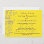 faire-part de mariage en cage ouverte des oiseaux  (Dos)