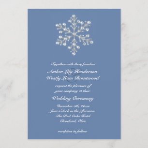 Faire-part de mariage en cristal hivernal 2 de
