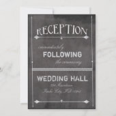 Faire-part de mariage en damier à l'ancienne (Dos)