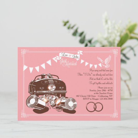 Faire-Part de Mariage en Elopement (Debout devant)