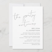 Faire-part de Mariage en Elopement, La Fête Contin (Devant)