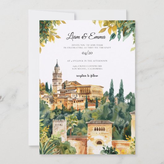 Faire-part de mariage en Espagne espagnol (Devant)
