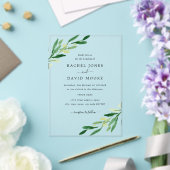 Faire-part de mariage en feuille d'acrylique clair (Insitu (Mariage))