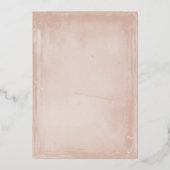 Faire-part de mariage en feuille d'aluminium vérit (Verso)