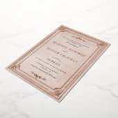 Faire-part de mariage en feuille d'aluminium vérit (Rotation)