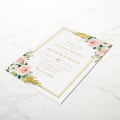 faire-part de mariage en feuille métallisée avec c (Rotation)