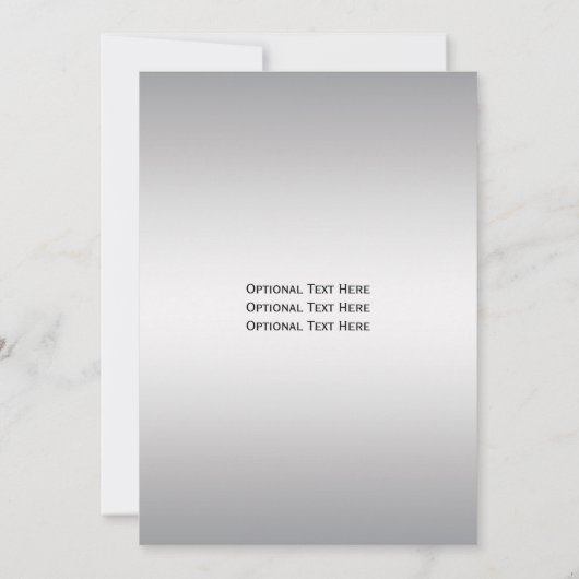 Faire-part de mariage en filigrane argenté pourpre (Dos)