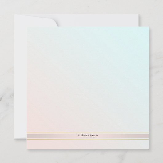 Faire-part de mariage en fleurs de cerisier rose (Dos)