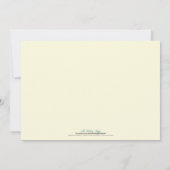 Faire-part de mariage en fleurs de cerisiers (aqua (Dos)