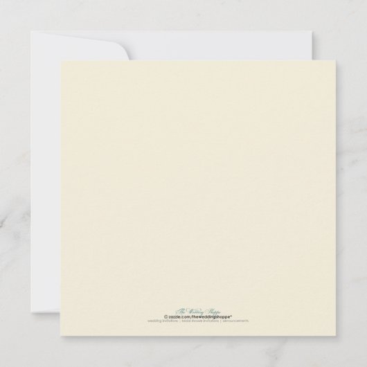 Faire-part de mariage en fleurs de cerisiers (roug (Dos)