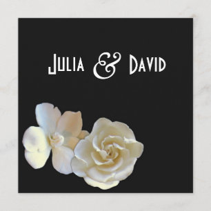 Faire-part de mariage en fleurs de Magnolia