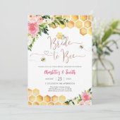 Faire-part de mariage en forme d'abeille (Debout devant)