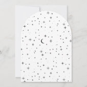 Faire-part de mariage en forme d'arc céleste (Dos)