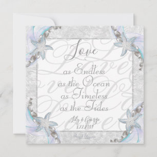 Faire-part de mariage en forme d'étoile de mer